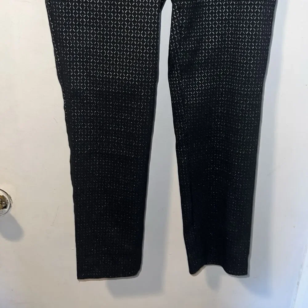 UP! Twinkle Techno Black and Shimmer Pull on Pants-8